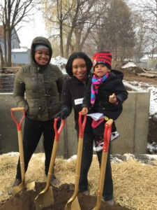 Homeowners and their families put in lots of hard work to make their dreams of homeownership a reality. Even the little ones get credit, good grades count towards Sweat Equity hours!